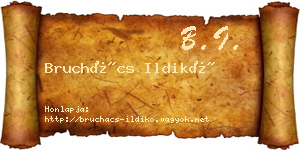Bruchács Ildikó névjegykártya